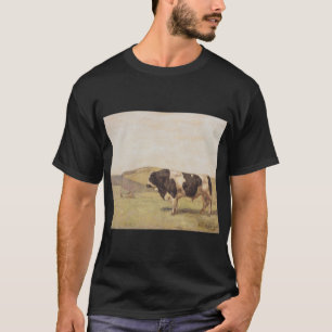 Camiseta Touro numa paisagem suíça (por Ferdinand Hodler)