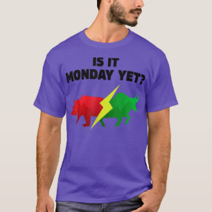 Camiseta Touro ou Bear Stock Market shirt É segunda-feira m