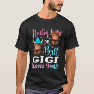 Camiseta Touro ou Novilha Gigi Ama Você Amante de Vaca das