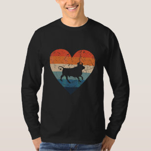Camiseta touro retrô vintage anos 70 anos 60 lareira