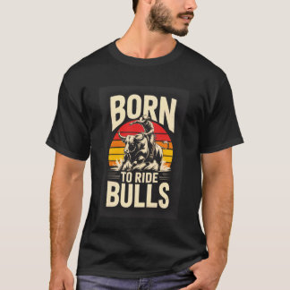Camiseta Touro Rodeio Montaria de Touro Cowboy