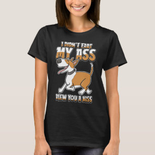 Camiseta Touro Terrier Cão - Pet I Fart My Bumbum Bleu Y