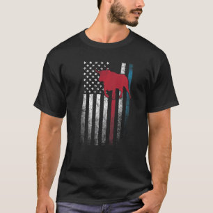 Camiseta Touro Vaca Rodeio 4 De Julho Bandeira Americana E