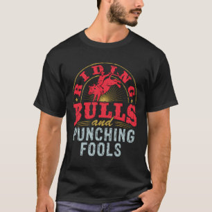Camiseta Touros Ancestrais E Tiros Engraçados Touro Rodeio
