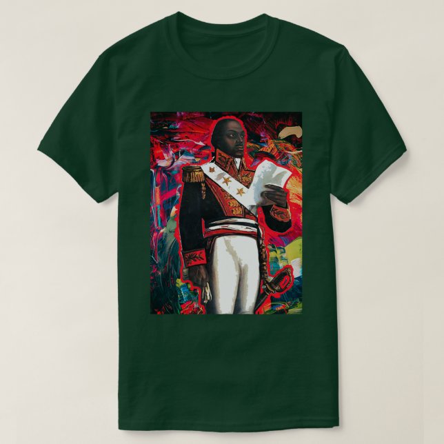 Camiseta Toussaint Louverture Abstrato (Frente do Design)