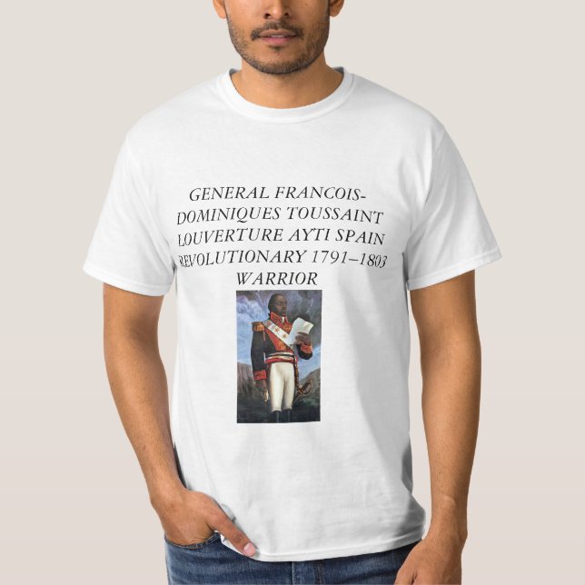 CAMISETA TOUSSAINT LOUVERTURE AYTI REVOLUTION (Frente)