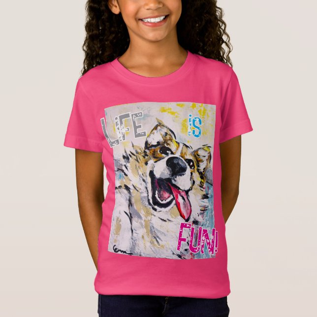Camiseta Tout sourire Life is fun! (Frente)