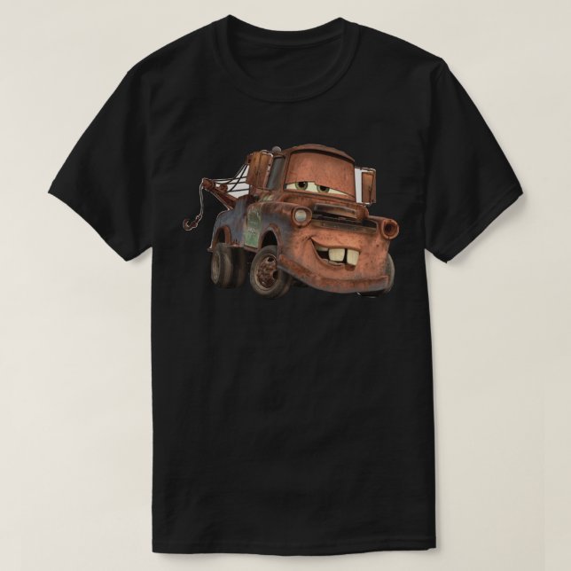 Camiseta Tow Mater do Carro Sticker (Frente do Design)