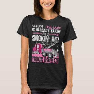 Camiseta Tow Truck Driver Wife Namorada Tow Trucker