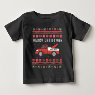 Camiseta Tow Truck Ugly Christmas Sweater