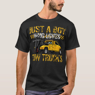 Camiseta Tow Trucks Lovers Toddler Just A Boy Who Loves Tow