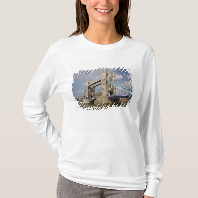Camiseta Tower Bridge e Rio Tâmisa, Londres, (Frente)