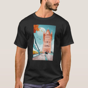 Camiseta Tower Bridge London - Extração de Mão Única
