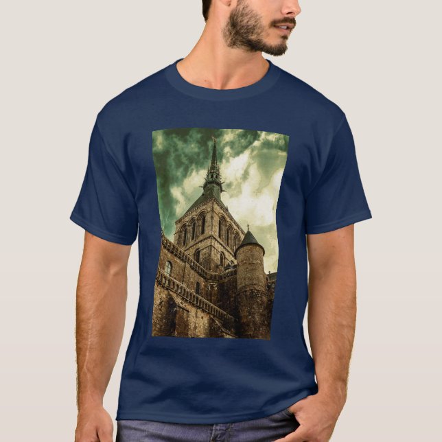 Camiseta Tower Le Mont Santo Michel, França (Frente)