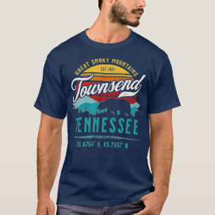 Camiseta Townsend Tennessee Retro Enfumaçado Mountain Bea