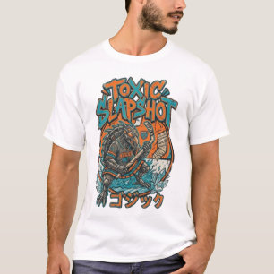 Camiseta Toxic Slapshot Kaiju Hawk Hockey Streetwear