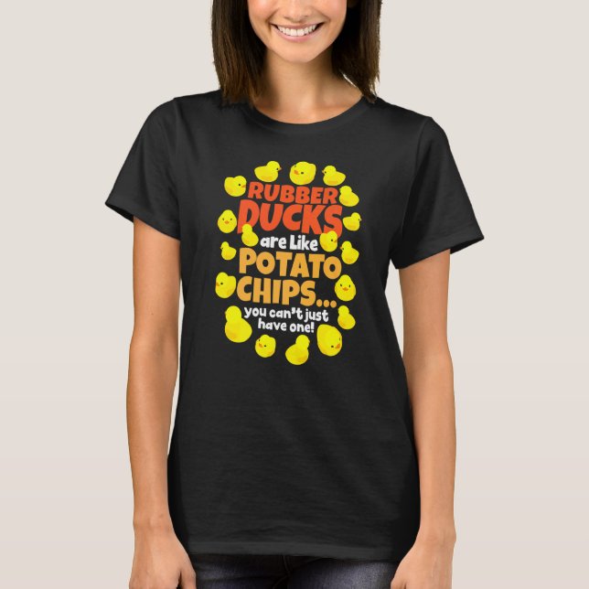 Camiseta Toy Bath Duck Ducker Pato de Borracha (Frente)