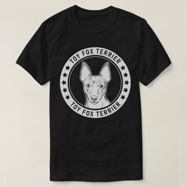 Camiseta Toy Fo Terrier Dog Portrait (Frente do Design)