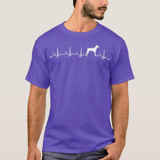 Camiseta Toy Fox Terrier Dog Heartbeat EKG Engraçado Cachor