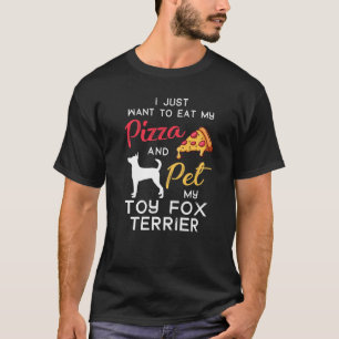 Camiseta Toy Fox Terrier Dog Pizza Proprietário do Pizza X