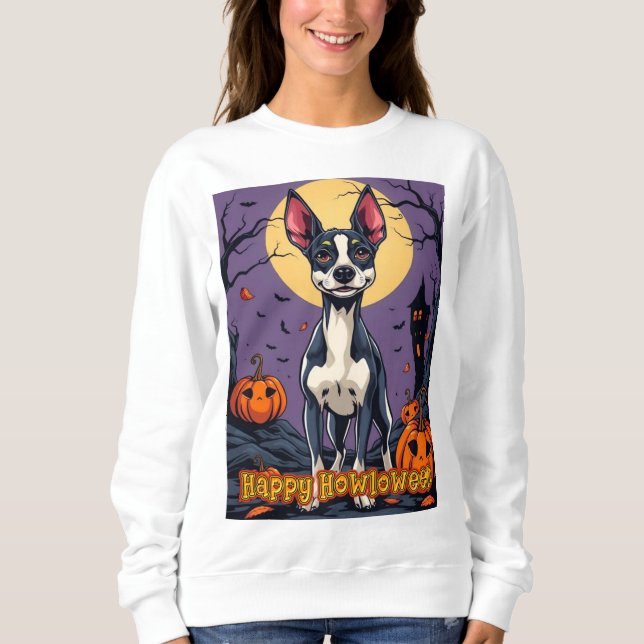 Camiseta Toy Fox Terrier Happy Howloween (Frente)