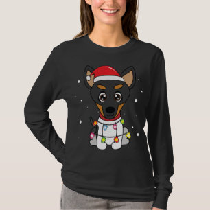 Camiseta Toy Fox Terrier Natal Luzes Mãe Pai Cachorro Prese