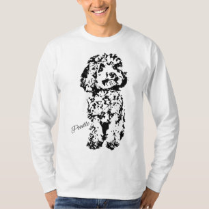 Camiseta Toy Poodle Cute Dog Lover Oferece A Mulher Padrão 