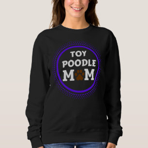 Camiseta Toy Poodle Dog Mãe Doggie Mama Breu Mãe de Impress