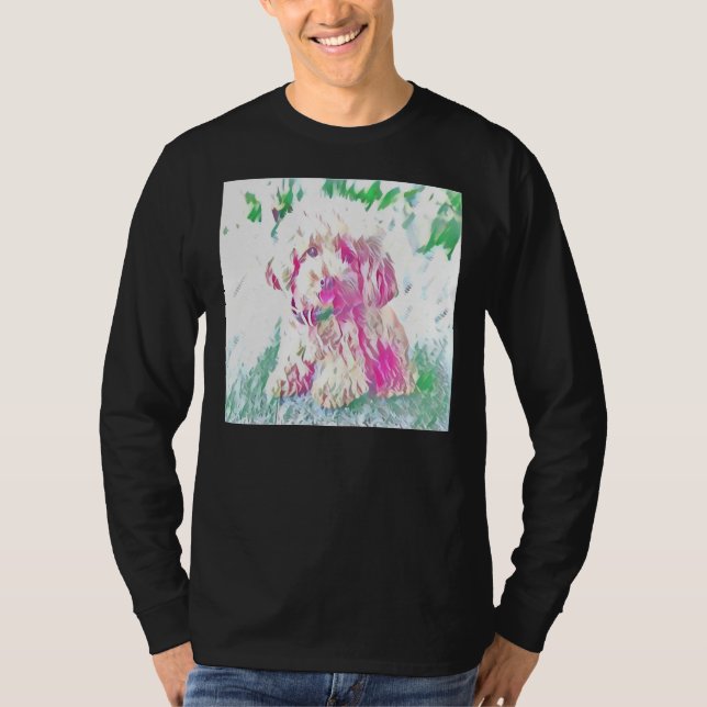 Camiseta Toy Poodle Puppy Impressão (Frente)