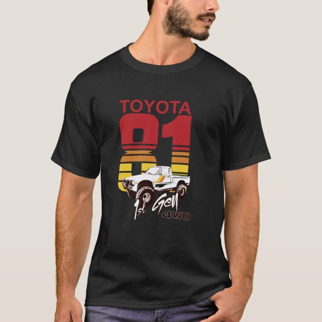 Camiseta Toyota 1rua 4WD 1981 (Frente)