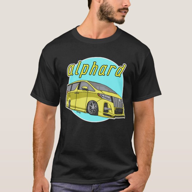 Camiseta Toyota Alphard - abaixado (Frente)