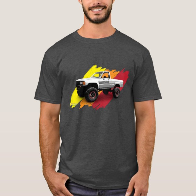Camiseta Toyota Hilux 4x4 Pickup Truck 1985 (Frente)