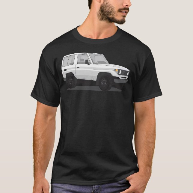 Camiseta Toyota Land Cruiser 70 Series Bundera 1984-1990 (Frente)