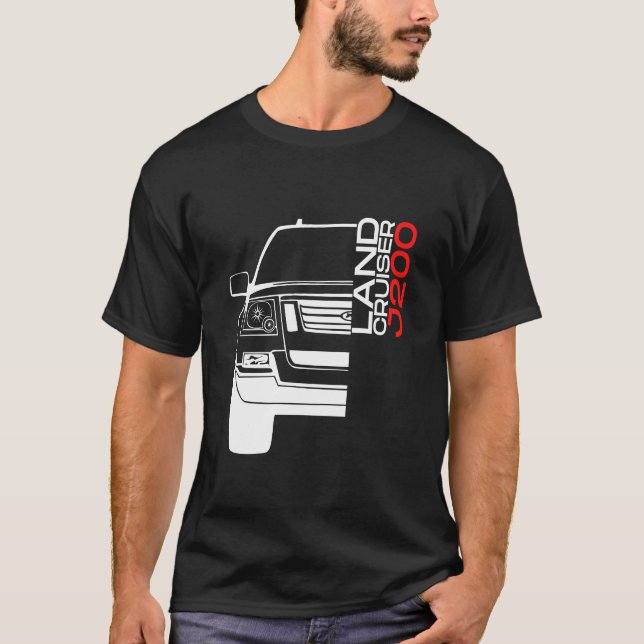 Camiseta Toyota Land Cruiser J200 Automotive Off-Road Car (Frente)