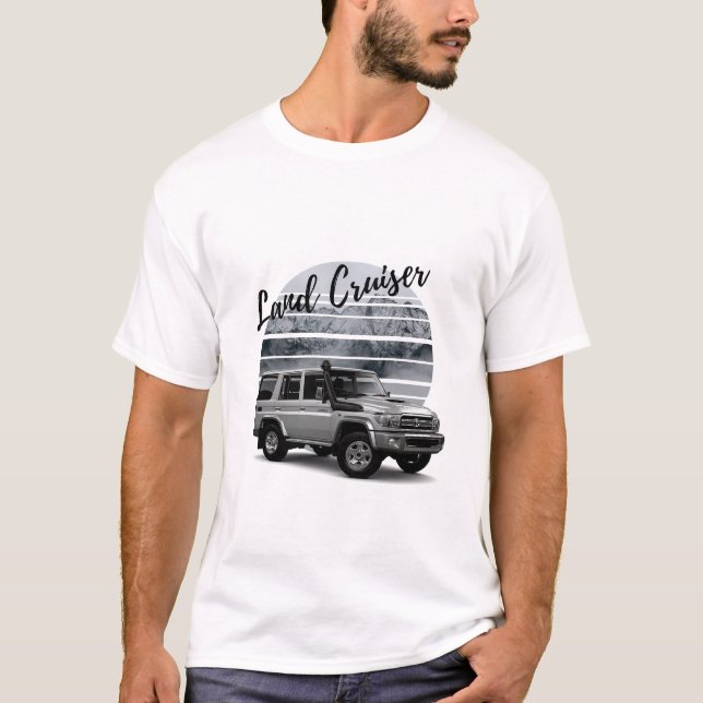 Camiseta Toyota Land Cruiser VDJ76 Off-Road Car (Frente)