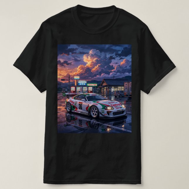 Camiseta Toyota Supra A80 Castrol TOM’S (Frente do Design)
