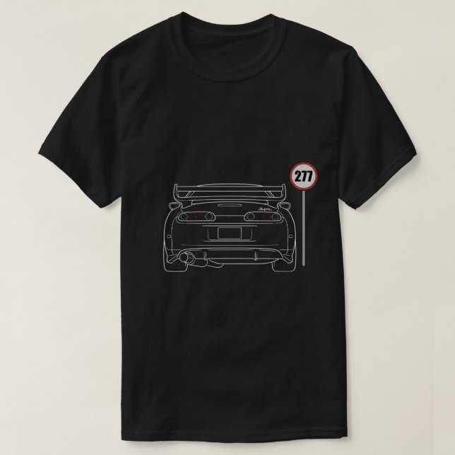 Camiseta Toyota Supra MK4 Line Art - JDM Esportes (Frente do Design)