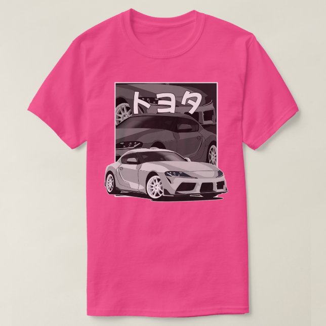Camiseta Toyota Supra MK5 A90 20192023 Histórias em quadrin (Frente do Design)
