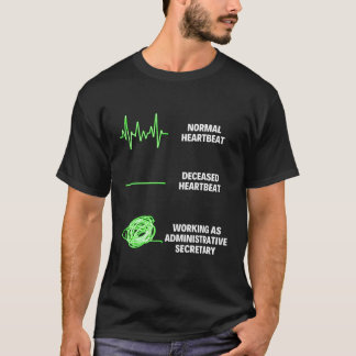 Camiseta Trabalhador Administrativo de Cargo Secreto Admini