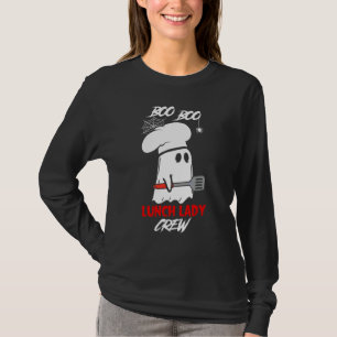 Camiseta Trabalhador da Cafeteria Halloween Boo Fantasma Ch