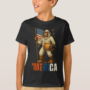 Camiseta Trabalhador de apicultores Bigfoot Honey Americano