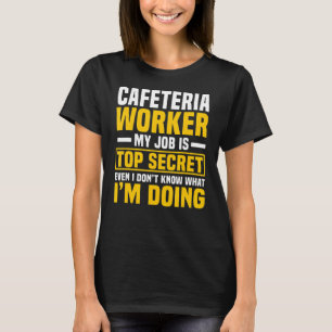Camiseta Trabalhador de Café Almoço Dama de Serviço de Comi