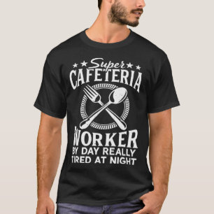 Camiseta Trabalhador de Cafeteria Durante o Dia Senhora do