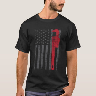 Camiseta Trabalhador de Canalização de Sinalizador American