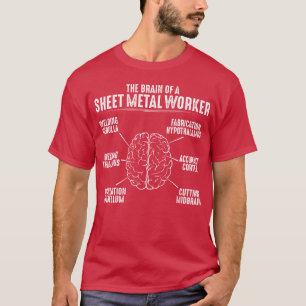 Camiseta Trabalhador de chapa metálica Trabalhador de metal