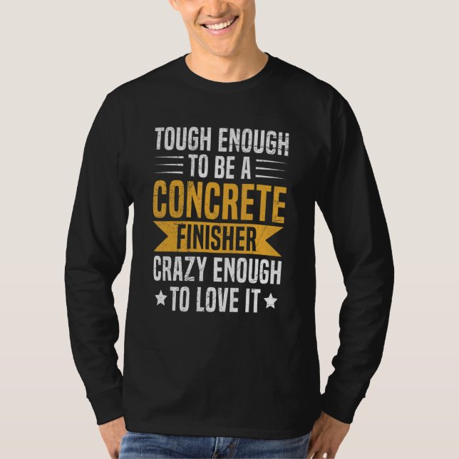Camiseta Trabalhador de cimento de construção para um acaba (Frente)
