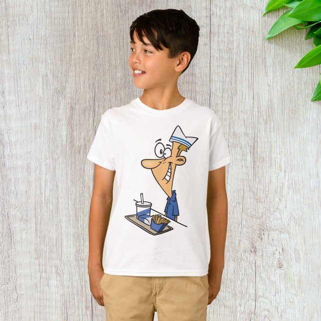 Camiseta Trabalhador de Comida Rápida (Criador carregado)