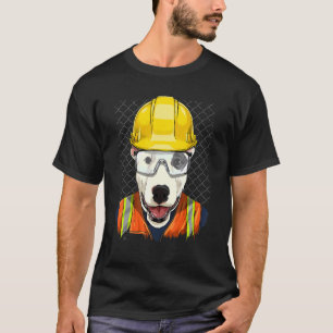 Camiseta Trabalhador De Construção Bull Terrier Laboratório