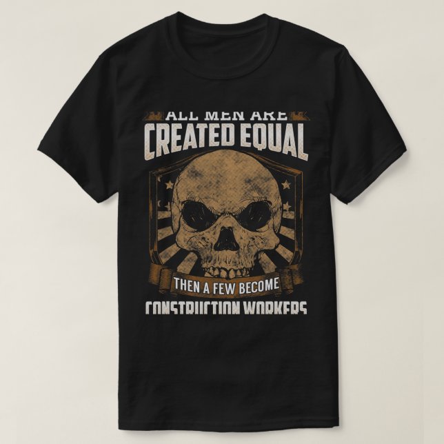 Camiseta Trabalhador de Construção da União T-American Prou (Frente do Design)