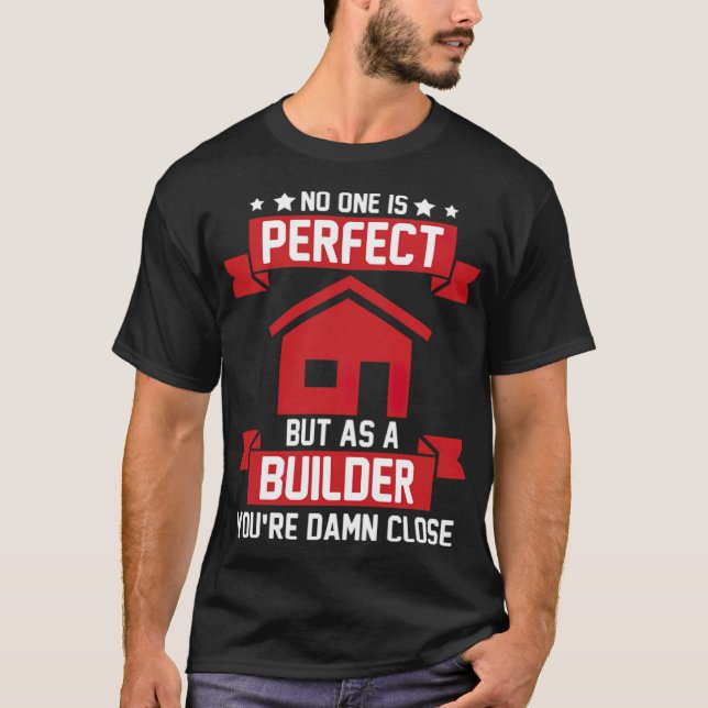 Camiseta Trabalhador de Construção de Edifício do Construto (Frente)